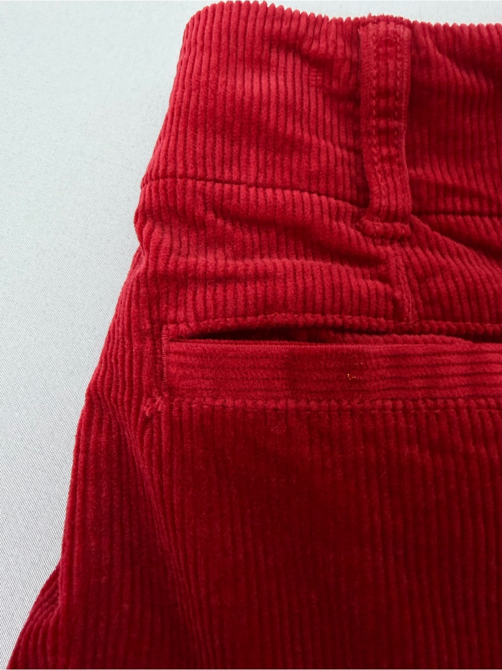 Maeve Anthropologie Red Corduroy Pants The Colette High Rise Wide Leg - Picture 8 of 10